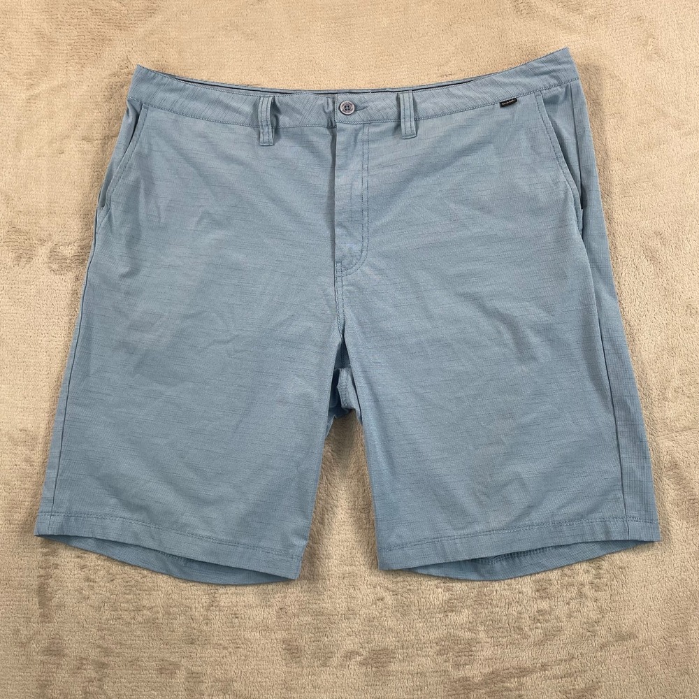 Travis Mathew All In Golf Shorts Men 40x10 Blue Performance Wicking Casual